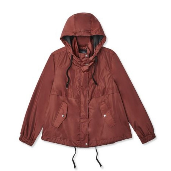 Burnt Orange Windbreaker Jacket - Picture 3 of 4